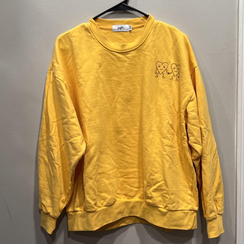 COPY - Yellow Mayfair The Label “The Art Of Human Connection” Crewneck. Size: OS